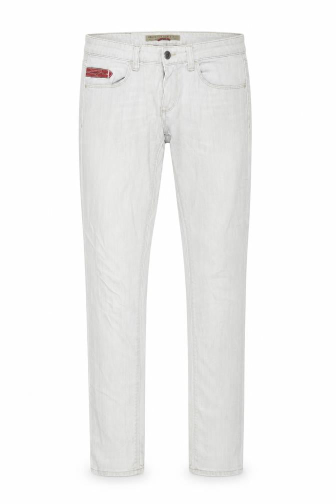 Label Jeans Mens Grey Cotton Skinny Jeans Size 27 in L32 in Regular Button