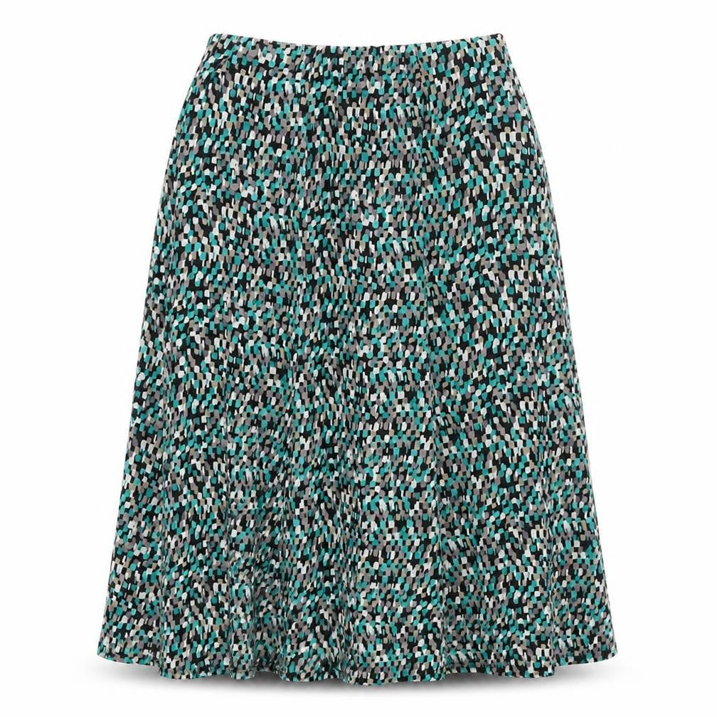 Country Casuals Womens Green Geometric Polyester Peasant Skirt Size S