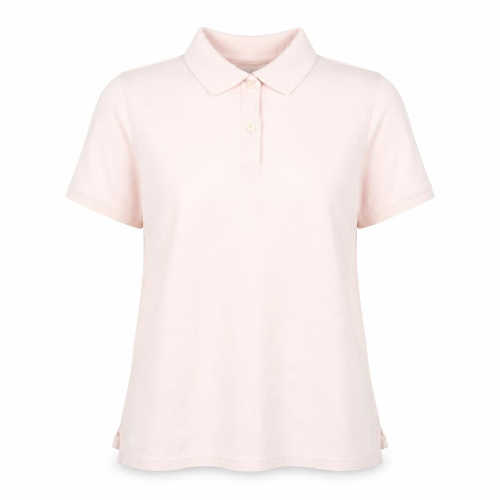 L.L. Bean Womens Pink Cotton Basic Polo Size L Collared