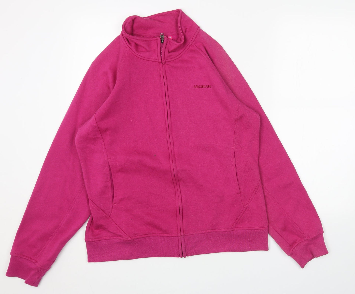 LA Gear Womens Pink Jacket Size 14 Zip