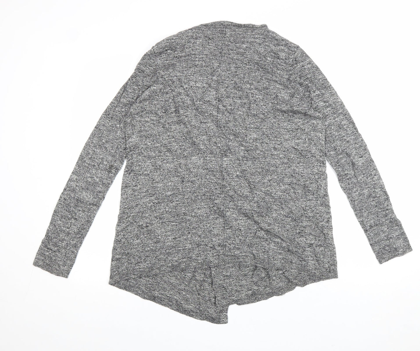 New Look Womens Grey Round Neck 100% Cotton Cardigan Jumper Size 10