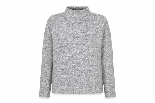 Peacocks Womens Grey High Neck Viscose Pullover Jumper Size 10