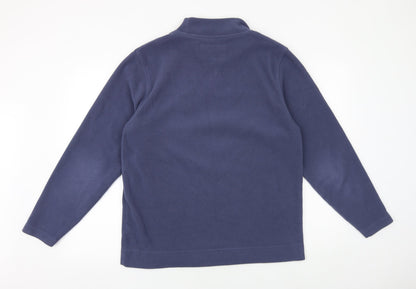 Systemtec Mens Purple Round Neck Polyester Pullover Jumper Size S Long Sleeve
