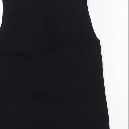 H&M Womens Black Polyester Basic Tank Size 4 V-Neck
