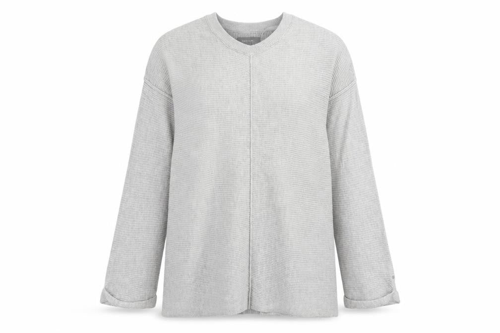 Primark Womens Grey V-Neck Cotton Pullover Jumper Size M - Size 10-12