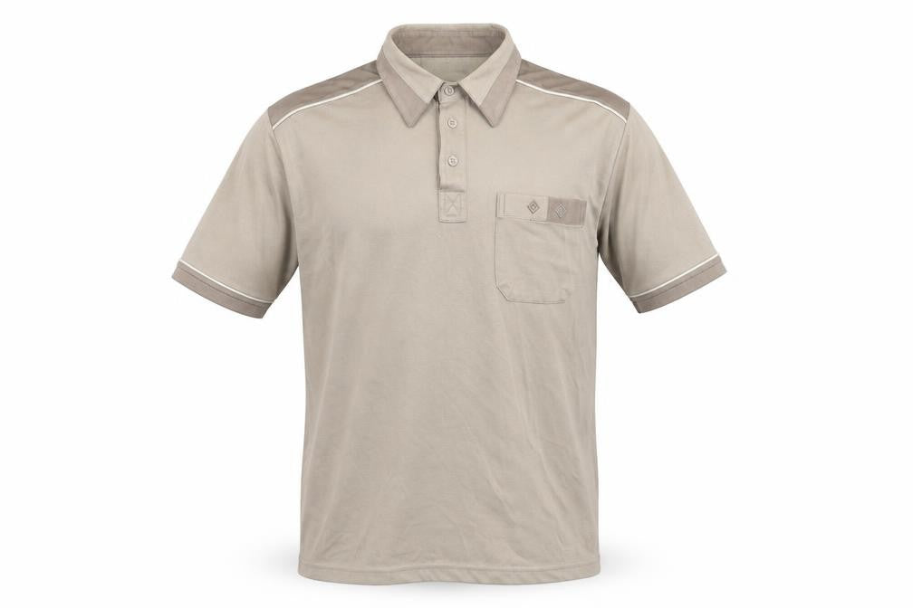North wood Mens Grey Cotton Polo Size M Collared Button