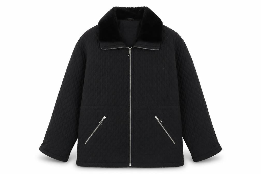 JFW Womens Black Quilted Jacket Size 12 Zip