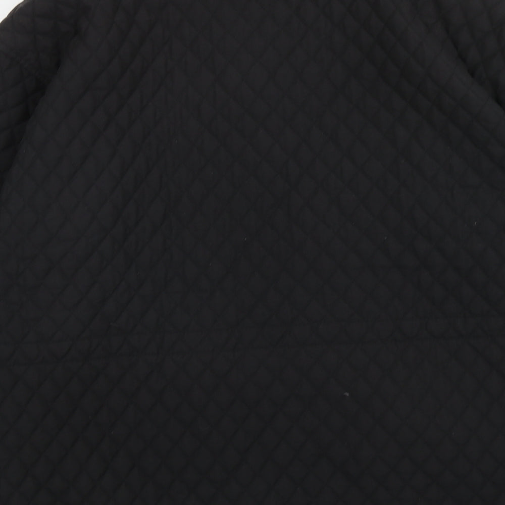 JFW Womens Black Quilted Jacket Size 12 Zip