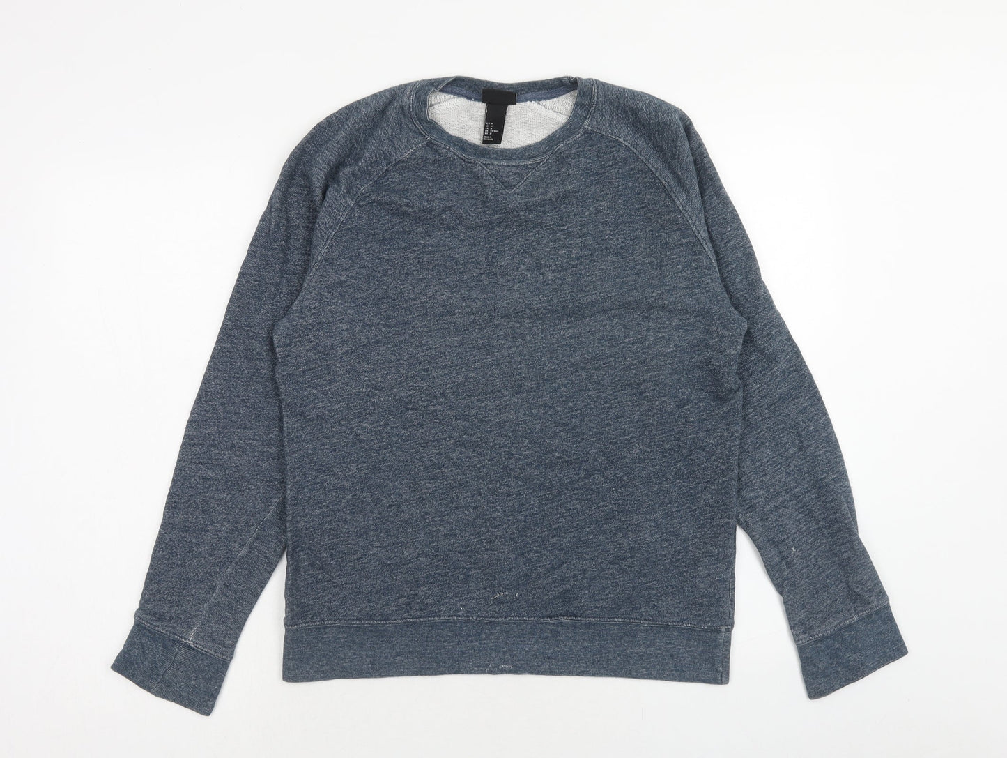 H&M Mens Blue Cotton Pullover Sweatshirt Size M