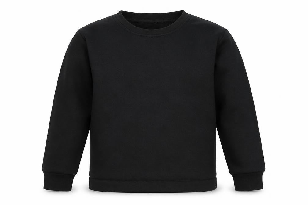 George Boys Black Cotton Pullover Sweatshirt Size 9-10 Years Pullover