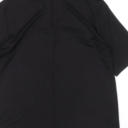 H&M Womens Black Polyester Basic Blouse Size XS Round Neck