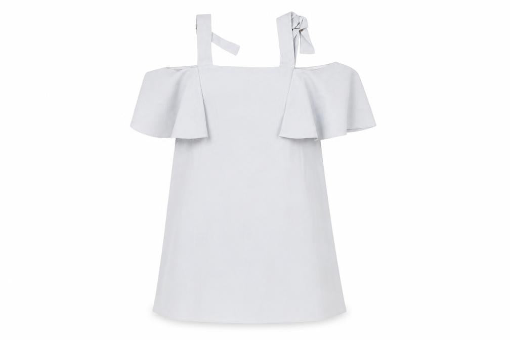 Topshop Womens Blue Polyacrylate Fibre A-Line Size 10 Square Neck Pullover