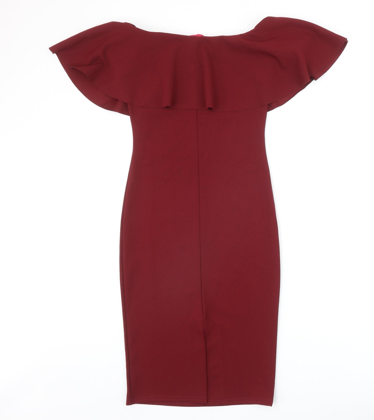 Pink Boutique Womens Red Polyester Shift Size 8 Off the Shoulder Pullover