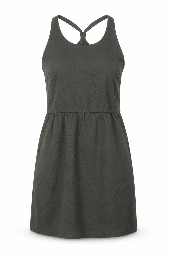 Etam Womens Green Polyester Tank Dress Size L Round Neck Pullover