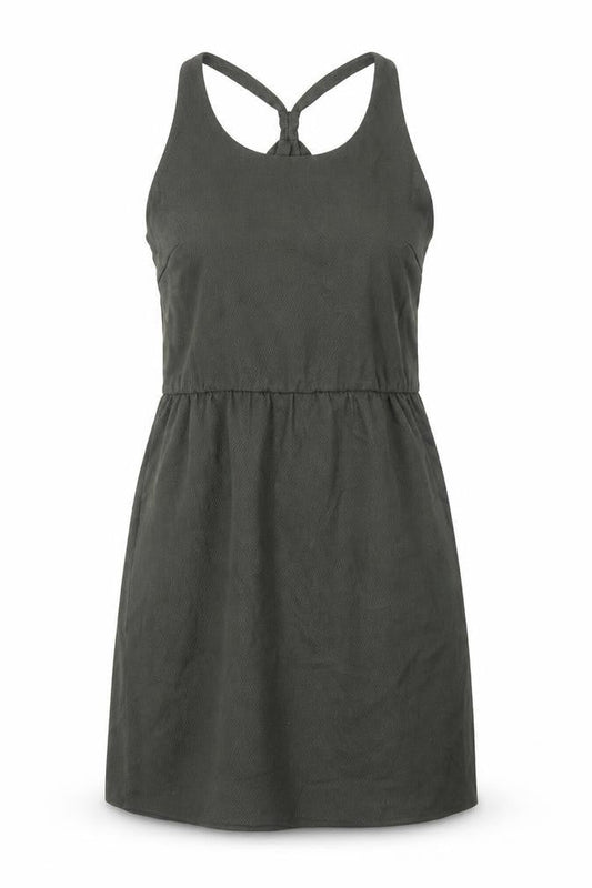 Etam Womens Green Polyester Tank Dress Size L Round Neck Pullover