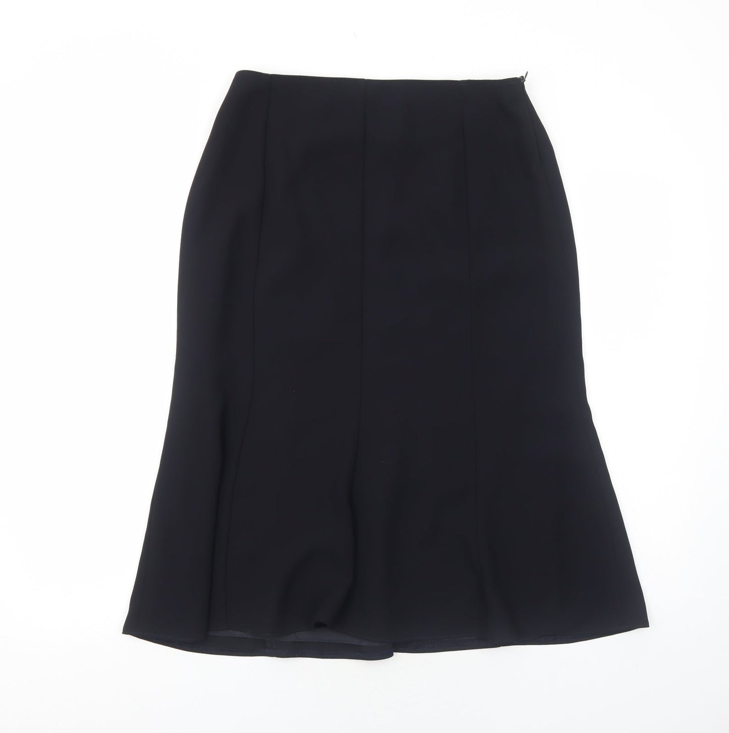 Blanchelle Womens Blue Polyester Swing Skirt Size 12 Zip
