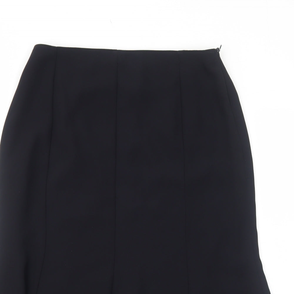 Blanchelle Womens Blue Polyester Swing Skirt Size 12 Zip