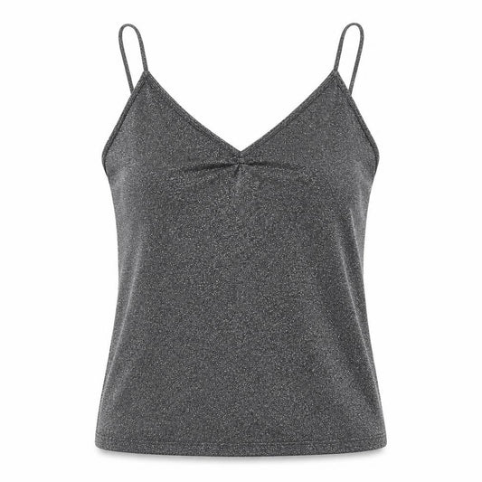 Topshop Womens Black Polyester Camisole Tank Size 10 V-Neck