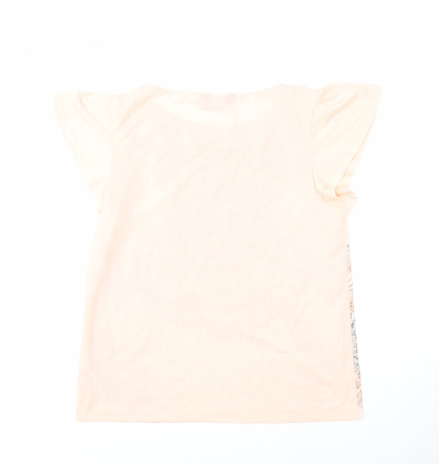 Dorothy Perkins Womens Pink Geometric Polyester Basic Tank Size 14 Round Neck