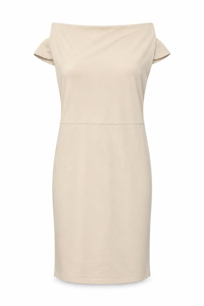 NEXT Womens Beige Polyester Bodycon Size 12 Off the Shoulder Zip