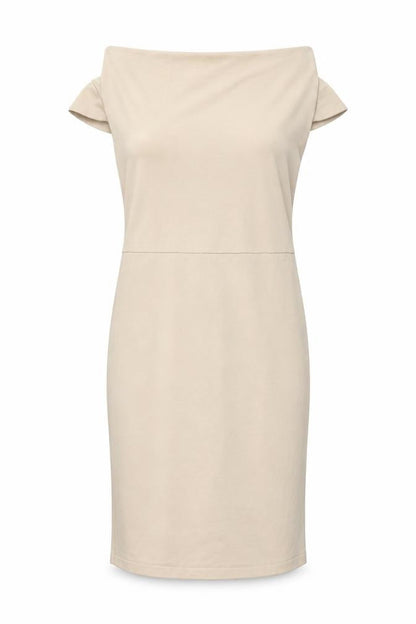 Next Womens Beige Polyester Bodycon Size 12 Off the Shoulder Zip