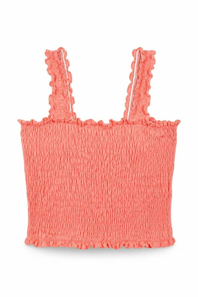 Miss Selfridge Womens Pink Cotton Basic Tank Size 12 Square Neck