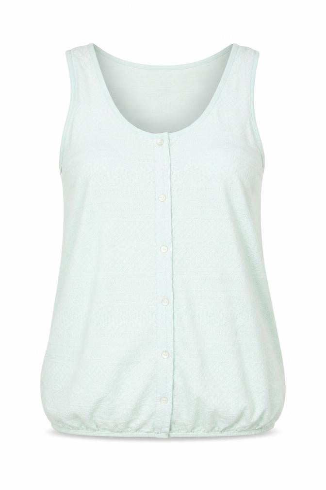 River Island Womens Green Cotton Basic Tank Size 12 Scoop Neck