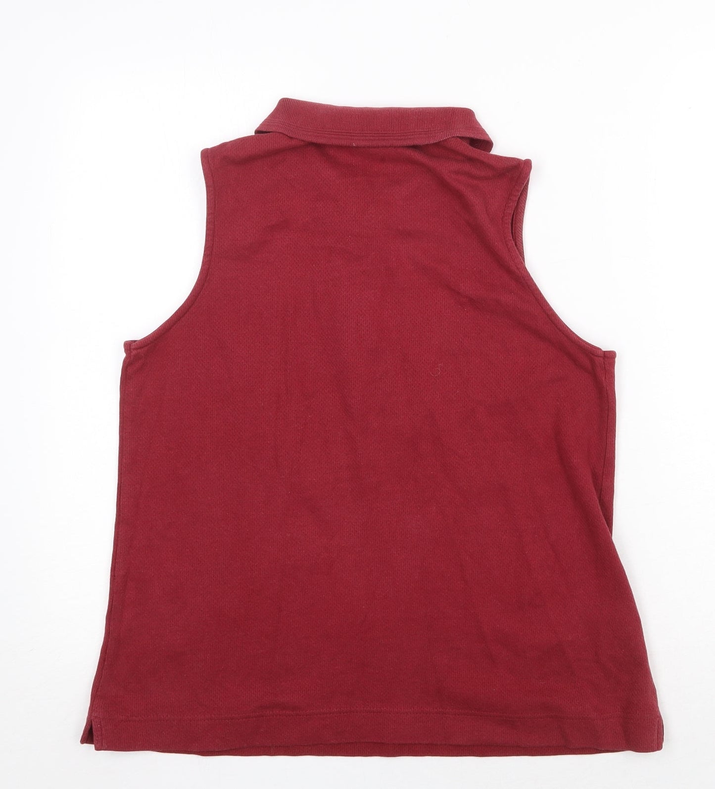 JRB Womens Red 100% Cotton Basic Polo Size M Collared