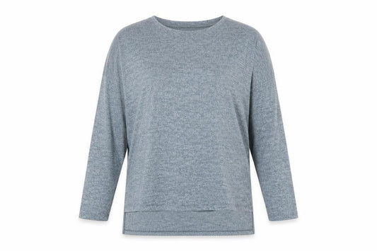 Atmosphere Womens Blue Viscose Basic Blouse Size 10 Scoop Neck