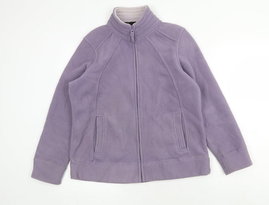 Bonmarché Womens Purple Jacket Size S Zip