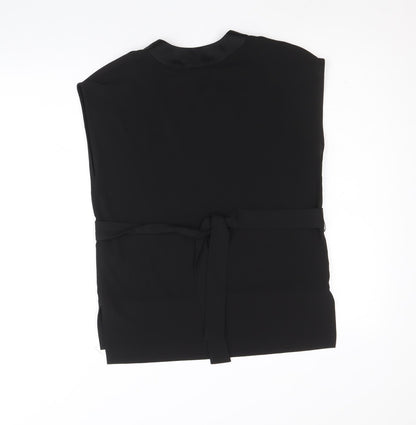 In Wear Womens Black Polyester Basic Tank Size 6 V-Neck