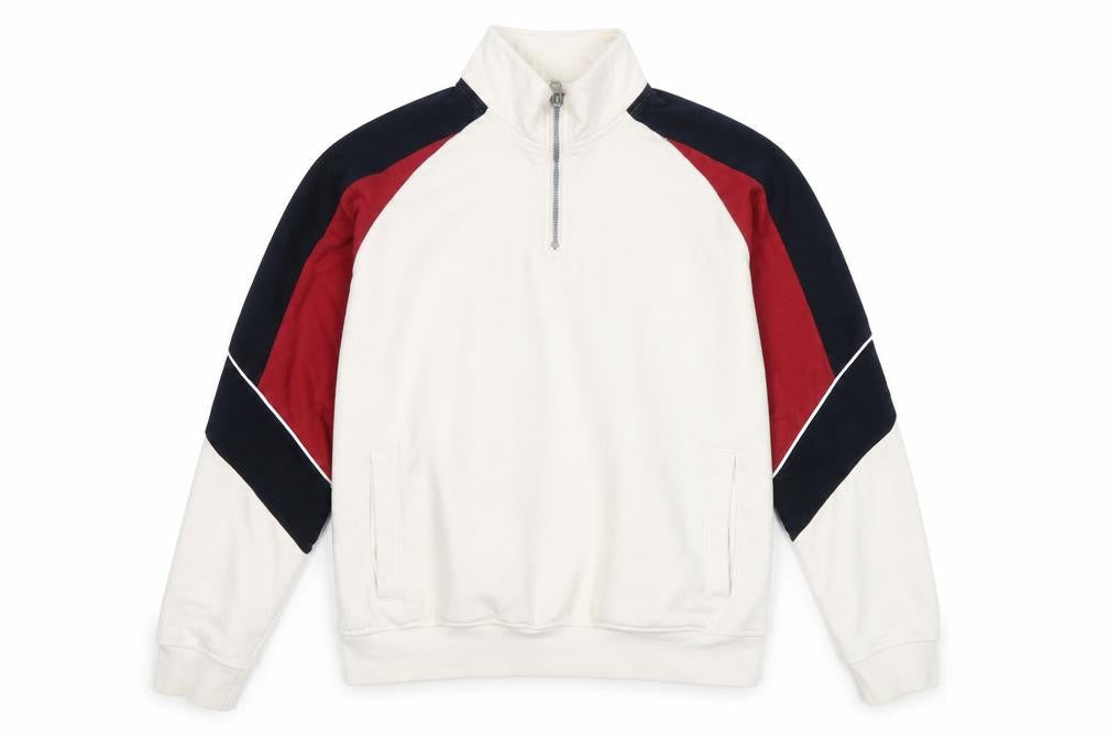George Mens Beige Cotton Pullover Sweatshirt Size S - Colourblock