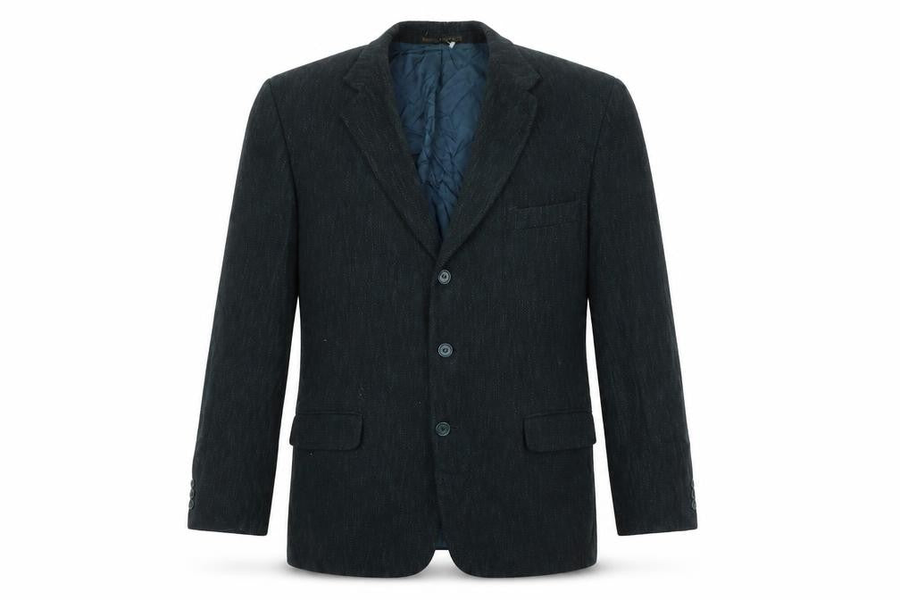 Marks & Spencer Mens Green Viscose Jacket Blazer Size M Regular