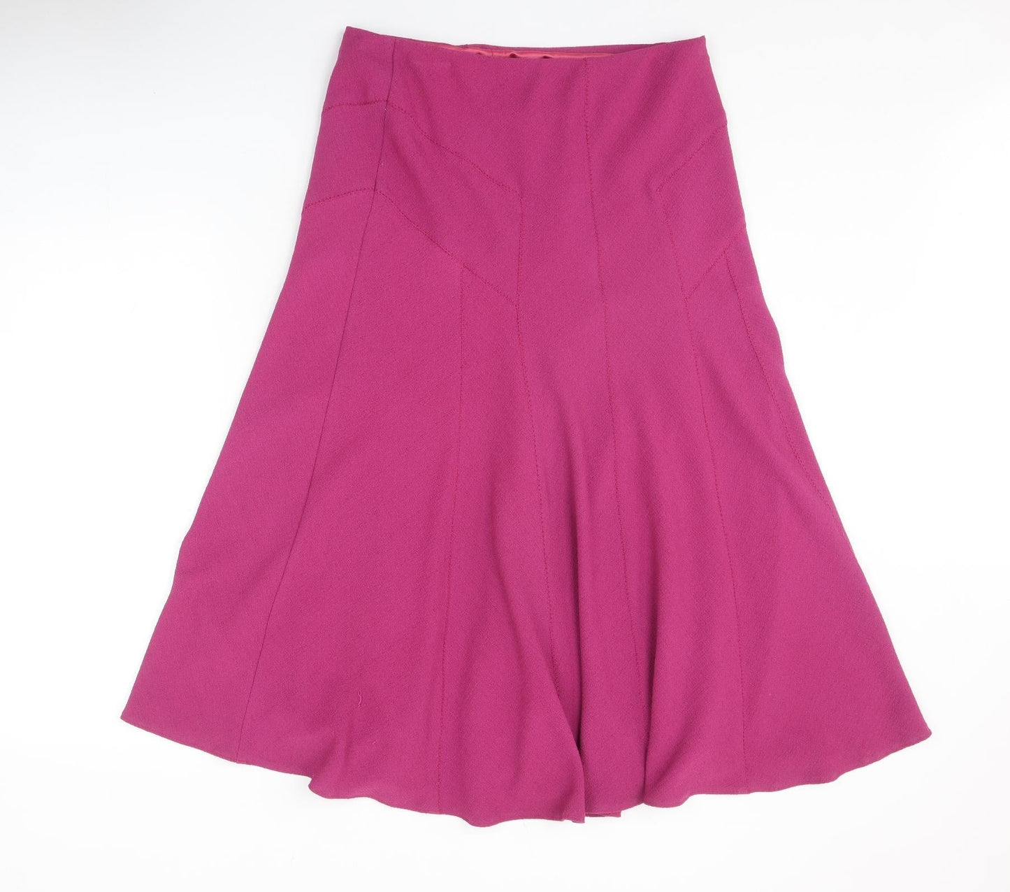 Preworn Womens Pink Polyester A-Line Skirt Size 32 in