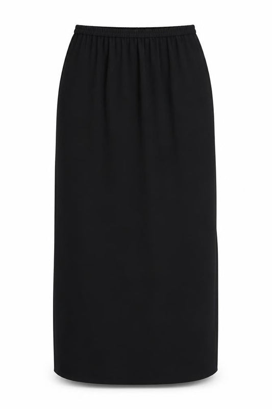 Frank Usher Womens Black Polyester A-Line Skirt Size 8
