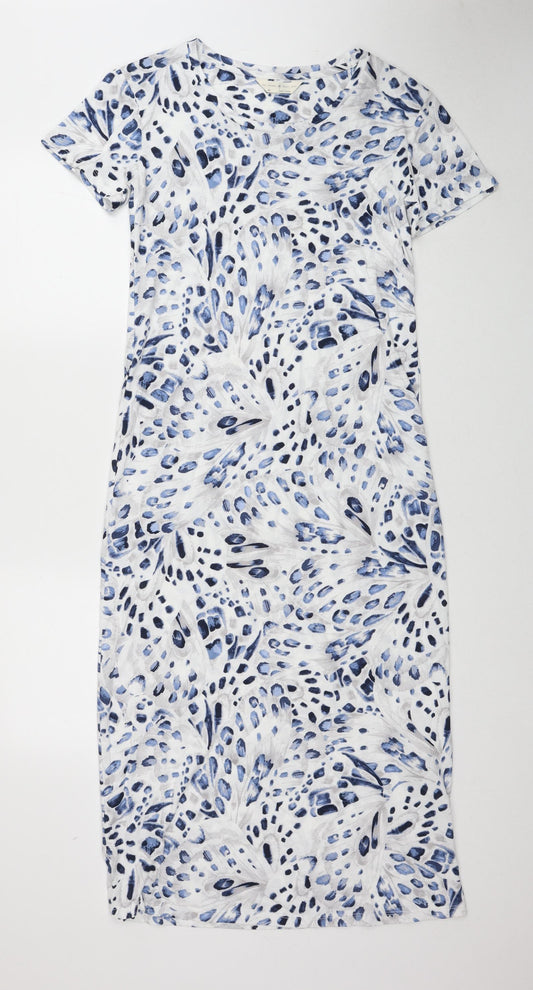 Marks and Spencer Womens Multicoloured Geometric Cotton Top Dress Size XS