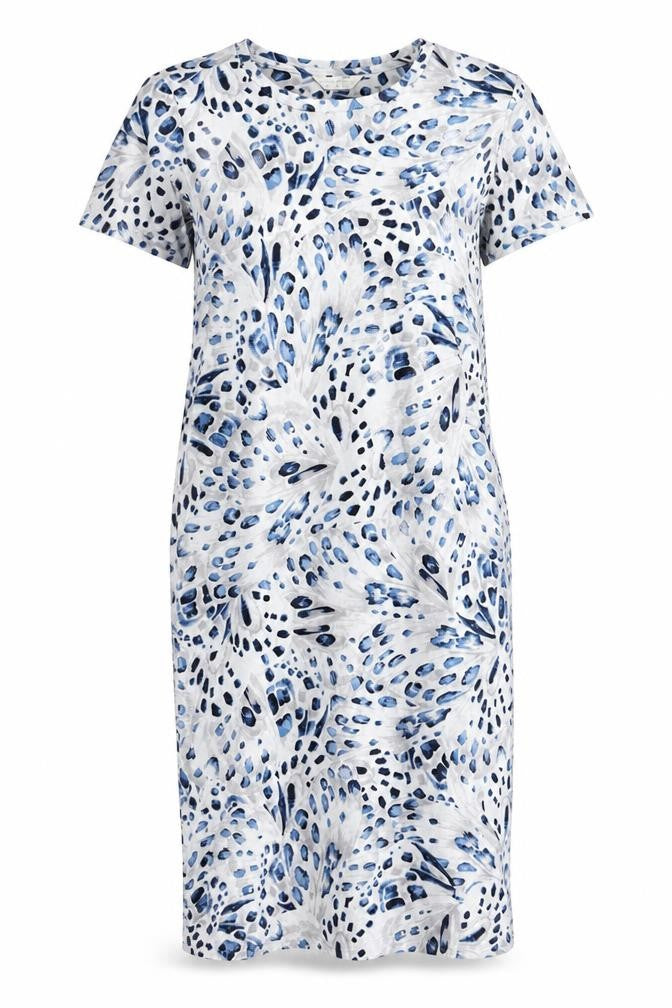 Marks & Spencer Womens Multicoloured Geometric Cotton Top Dress Size XS