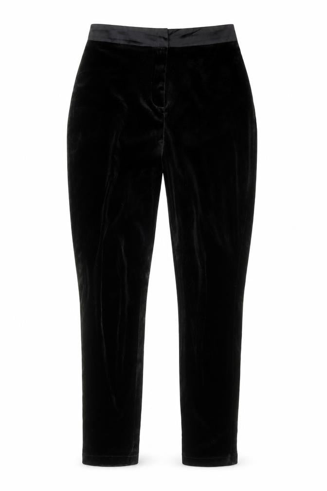Missguided Womens Black Polyester Trousers Size 10 Regular Zip