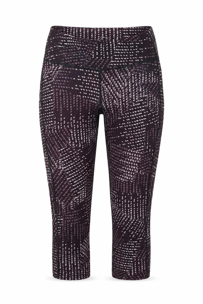 Gap Womens Purple Geometric Polyester Cropped Leggings Size S Regular Pullover