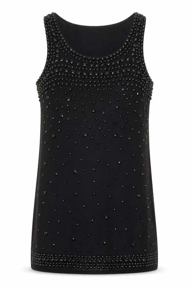 Mirumi Womens Black Polyester A-Line Size M Scoop Neck Pullover