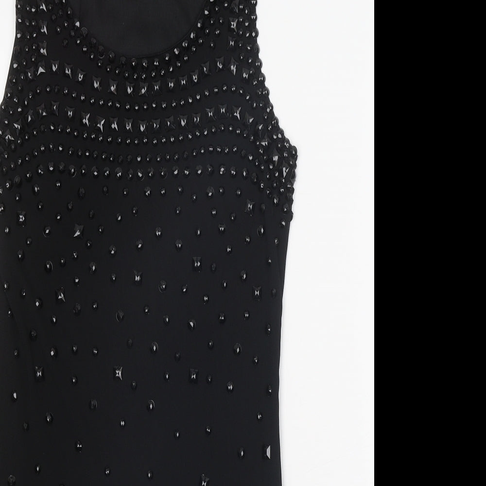 Mirumi Womens Black Polyester A-Line Size M Scoop Neck Pullover