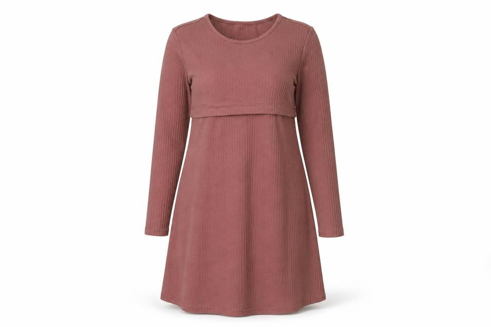 Preworn Womens Pink Polyester A-Line Size M Round Neck Pullover