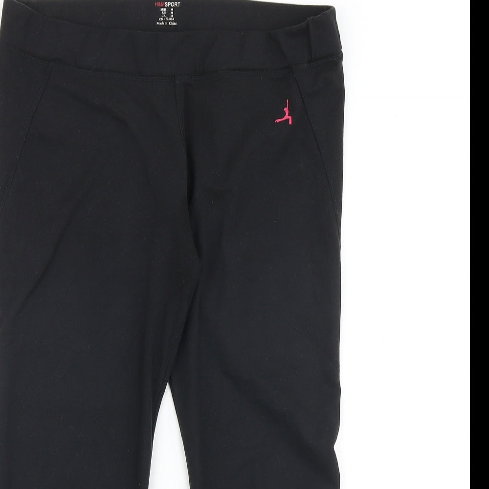 H&M Womens Black Polyester Jogger Leggings Size M