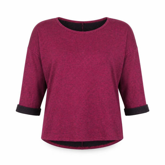 H&M Womens Pink Viscose Basic Blouse Size M Boat Neck