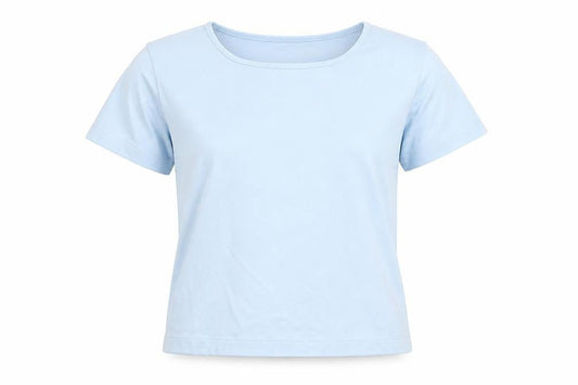 Littlewoods Womens Blue Cotton Basic T-Shirt Size M Round Neck