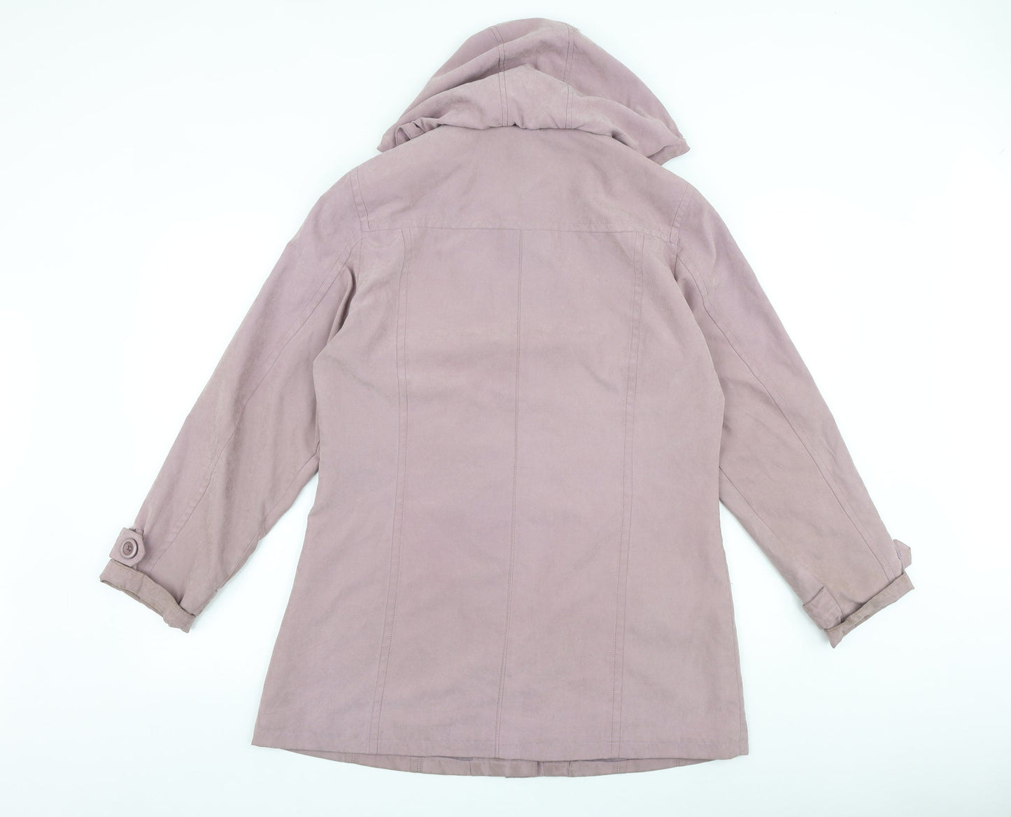 Katherine Hammond Womens Purple Jacket Coat Size 12 Button