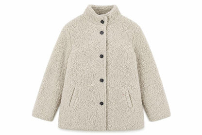 Anna De Lancay Womens Beige Jacket Size M Button
