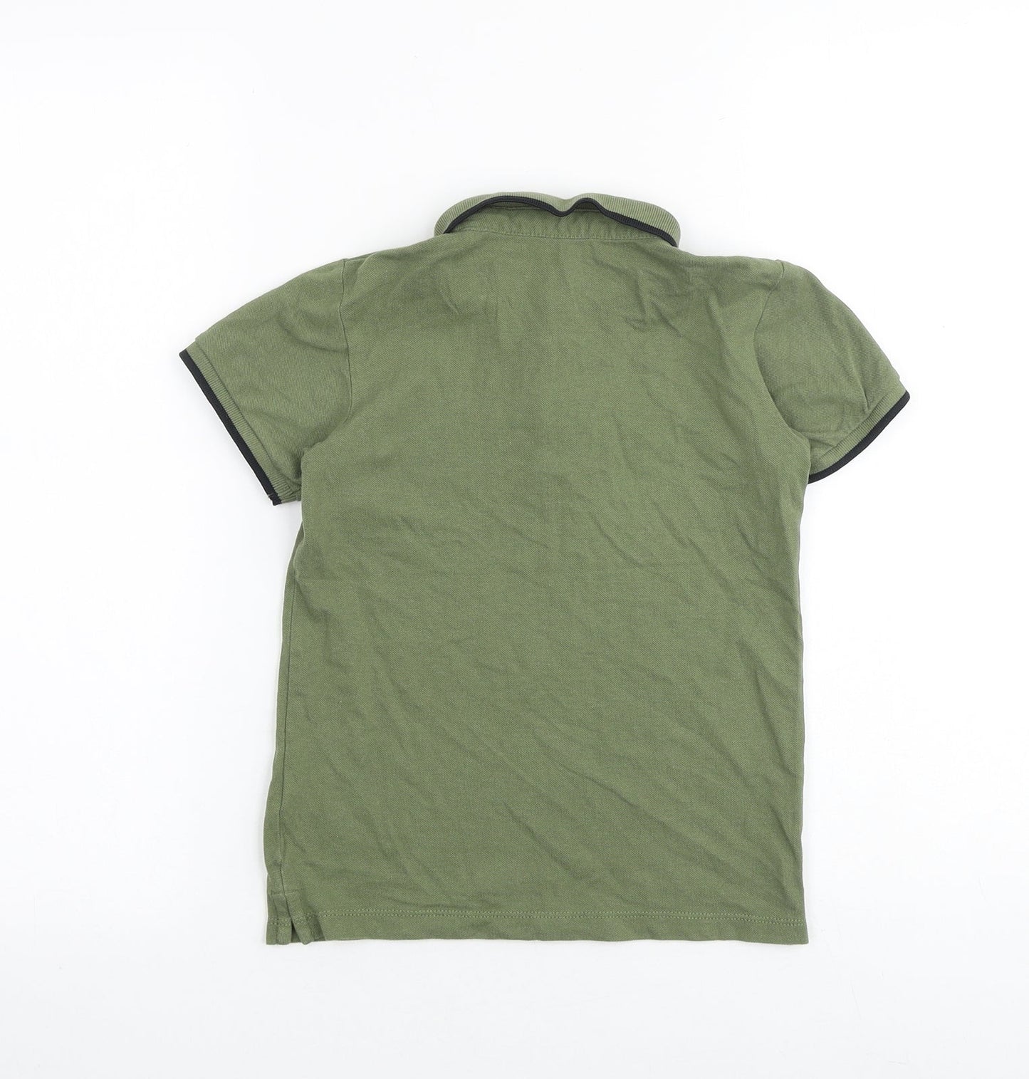 Urban Dept Boys Green 100% Cotton Basic Polo Size 8 Years Collared Button