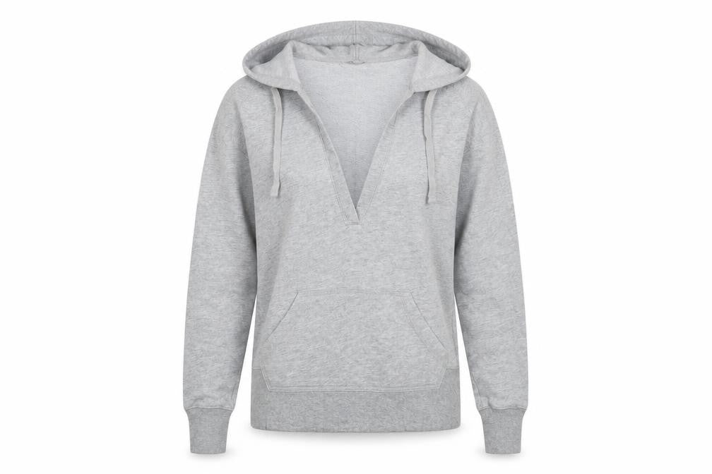Denim & Co. Womens Grey Cotton Pullover Sweatshirt Size 10 Pullover