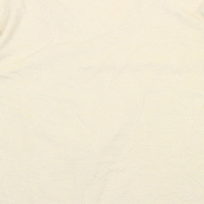 Mackays Womens Yellow V-Neck Polyester Pullover Jumper Size 14